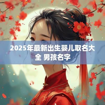 2025年最新出生婴儿取名大全 男孩名字