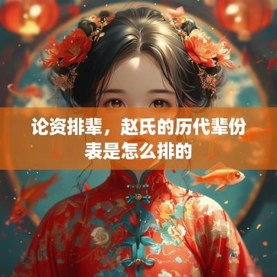 论资排辈，赵氏的历代辈份表是怎么排的