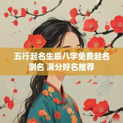 五行起名生辰八字免费起名测名 满分好名推荐