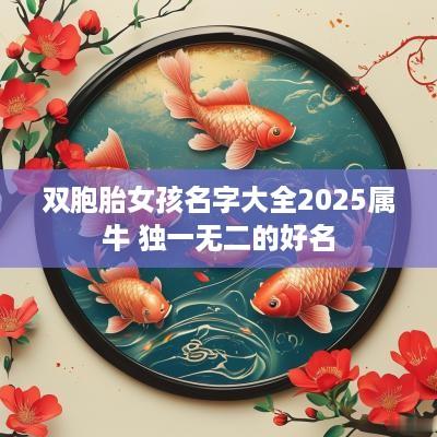 双胞胎女孩名字大全2025属牛 独一无二的好名