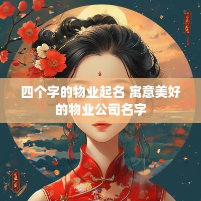 四个字的物业起名 寓意美好的物业公司名字