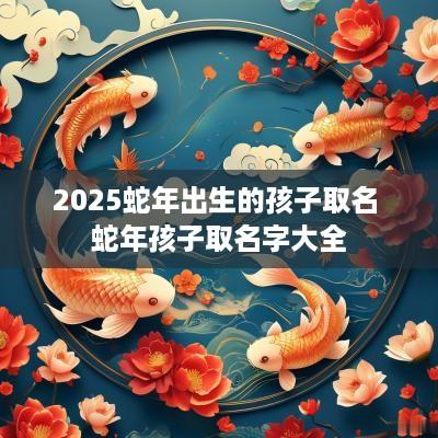 2025蛇年出生的孩子取名 蛇年孩子取名字大全