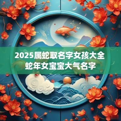 2025属蛇取名字女孩大全 蛇年女宝宝大气名字