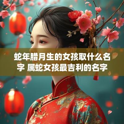 蛇年腊月生的女孩取什么名字 属蛇女孩最吉利的名字