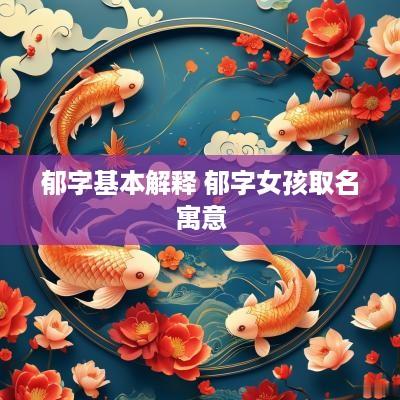 郁字基本解释 郁字女孩取名寓意