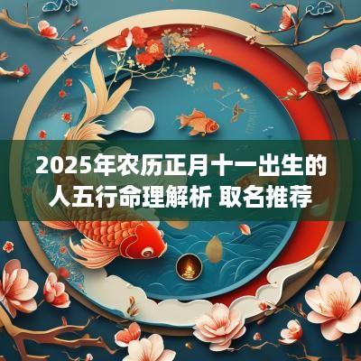 2025年农历正月十一出生的人五行命理解析 取名推荐