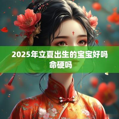 2025年立夏出生的宝宝好吗 命硬吗