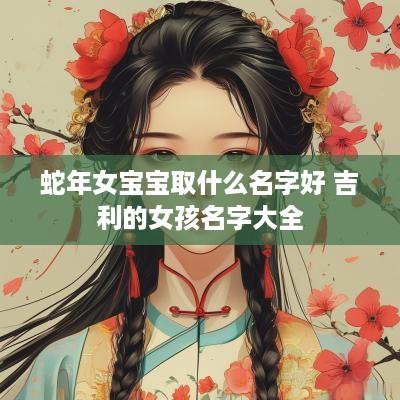 蛇年女宝宝取什么名字好 吉利的女孩名字大全