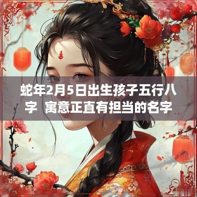 蛇年2月5日出生孩子五行八字  寓意正直有担当的名字