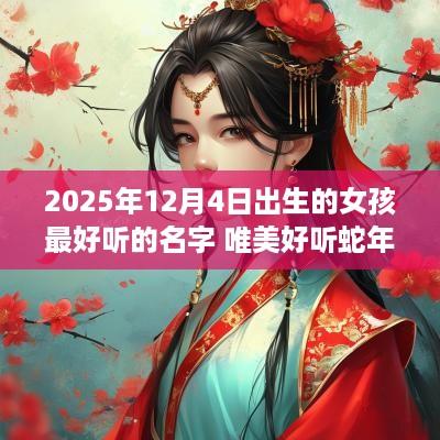2025年12月4日出生的女孩最好听的名字 唯美好听蛇年女宝宝取名