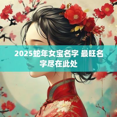 2025蛇年女宝名字 最旺名字尽在此处