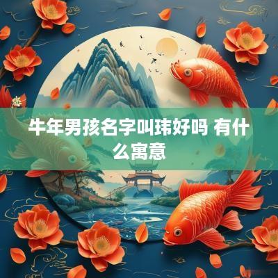 蛇年男孩名字叫玮好吗 有什么寓意