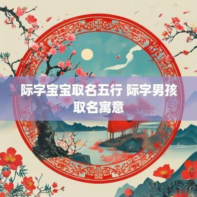 际字宝宝取名五行 际字男孩取名寓意