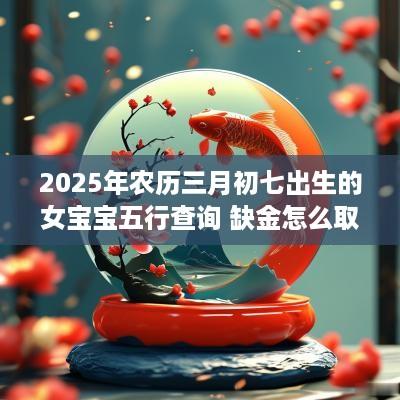2025年农历三月初七出生的女宝宝五行查询 缺金怎么取名好