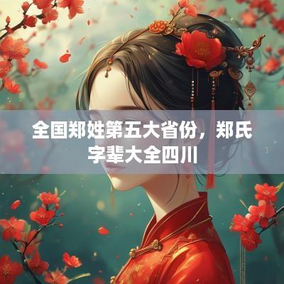 全国郑姓第五大省份，郑氏字辈大全四川