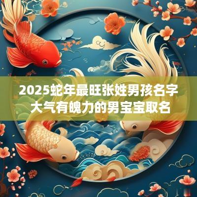 2025蛇年最旺张姓男孩名字 大气有魄力的男宝宝取名