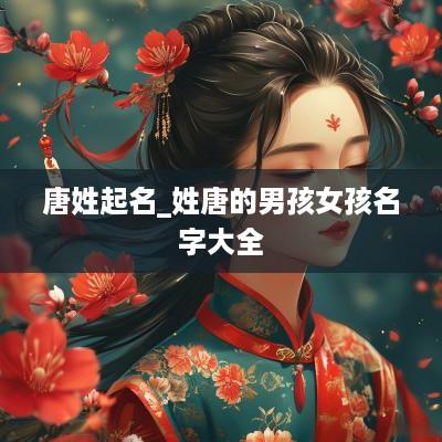 唐姓起名_姓唐的男孩女孩名字大全
