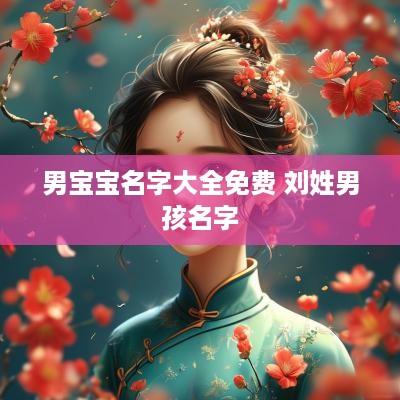 男宝宝名字大全免费 刘姓男孩名字