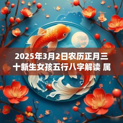 2025年3月2日农历正月三十新生女孩五行八字解读 属木的起名宜用字