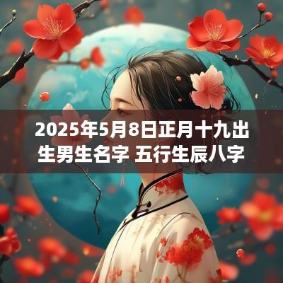 2025年5月8日正月十九出生男生名字 五行生辰八字