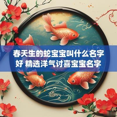 春天生的蛇宝宝叫什么名字好 精选洋气讨喜宝宝名字