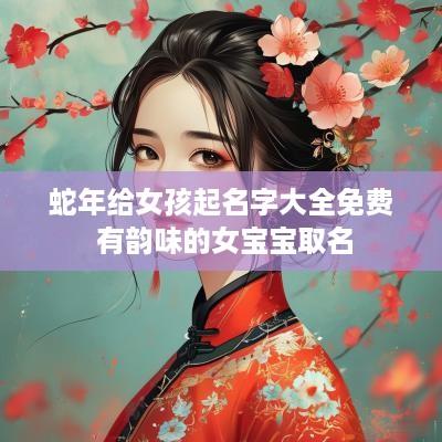 蛇年给女孩起名字大全免费 有韵味的女宝宝取名