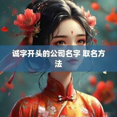 诚字开头的公司名字 取名方法