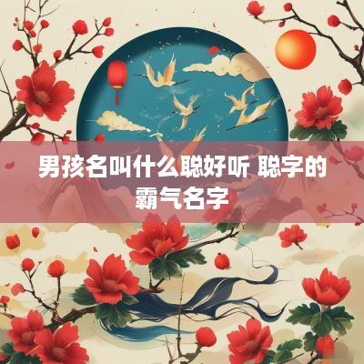 男孩名叫什么聪好听 聪字的霸气名字