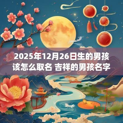 2025年12月26日生的男孩该怎么取名 吉祥的男孩名字