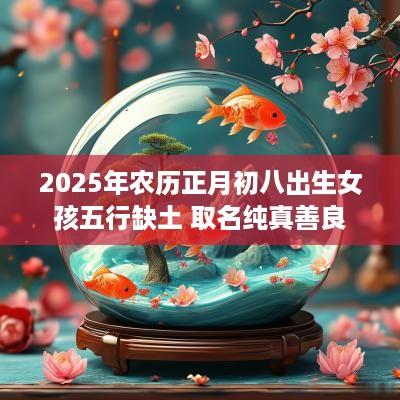 2025年农历正月初八出生女孩五行缺土 取名纯真善良