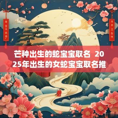 芒种出生的蛇宝宝取名  2025年出生的女蛇宝宝取名推荐