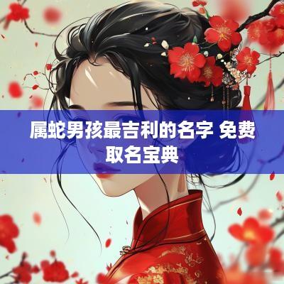 属蛇男孩最吉利的名字 免费取名宝典