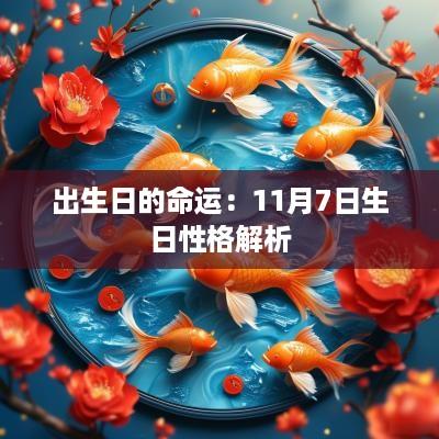 出生日的命运：11月7日生日性格解析