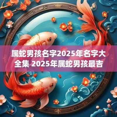 属蛇男孩名字2025年名字大全集 2025年属蛇男孩最吉利的名字