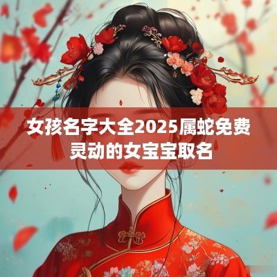 女孩名字大全2025属蛇免费 灵动的女宝宝取名