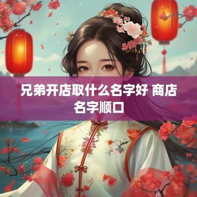 兄弟开店取什么名字好 商店名字顺口