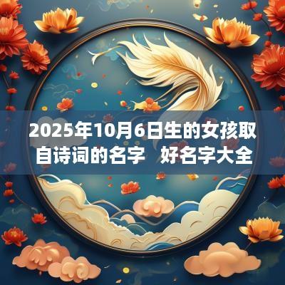 2025年10月6日生的女孩取自诗词的名字   好名字大全