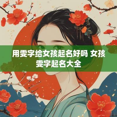 用雯字给女孩起名好吗 女孩雯字起名大全