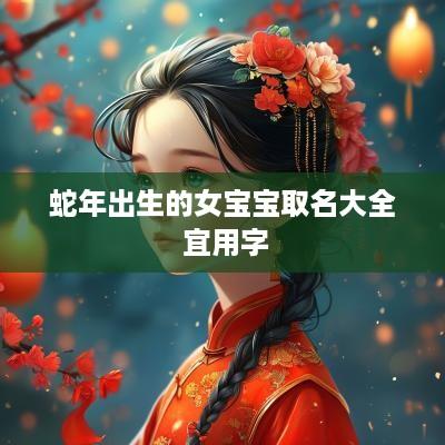 蛇年出生的女宝宝取名大全 宜用字