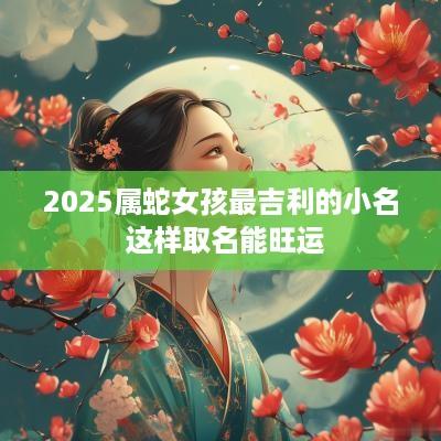 2026属蛇女孩最吉利的小名 这样取名能旺运