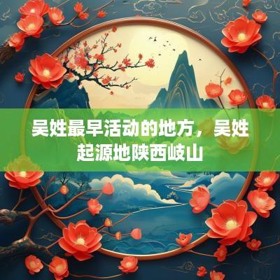 吴姓最早活动的地方，吴姓起源地陕西岐山