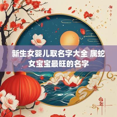 新生女婴儿取名字大全 属蛇女宝宝最旺的名字