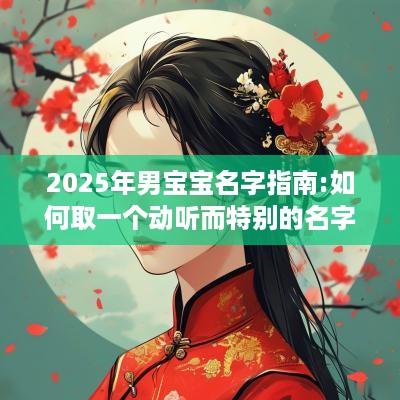 2025年男宝宝名字指南:如何取一个动听而特别的名字