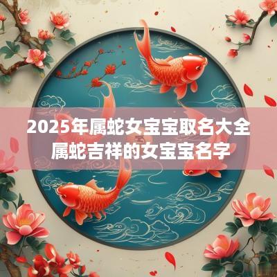 2025年属蛇女宝宝取名大全 属蛇吉祥的女宝宝名字