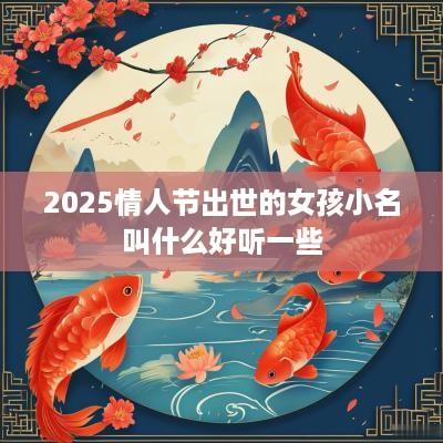 2025情人节出世的女孩小名叫什么好听一些