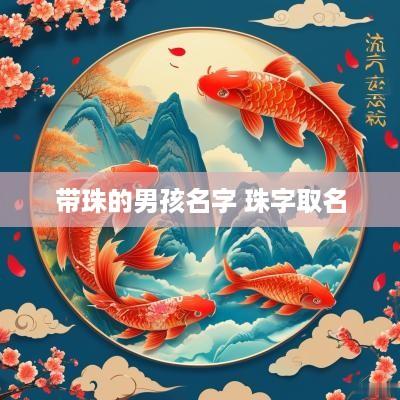 带珠的男孩名字 珠字取名