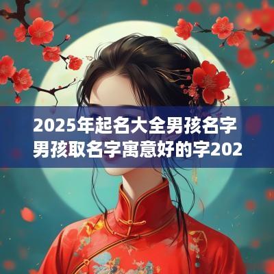 2025年起名大全男孩名字 男孩取名字寓意好的字2025