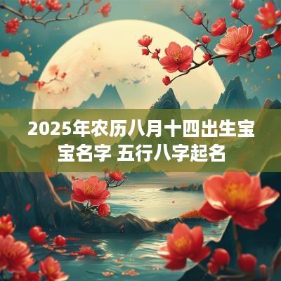 2025年农历八月十四出生宝宝名字 五行八字起名