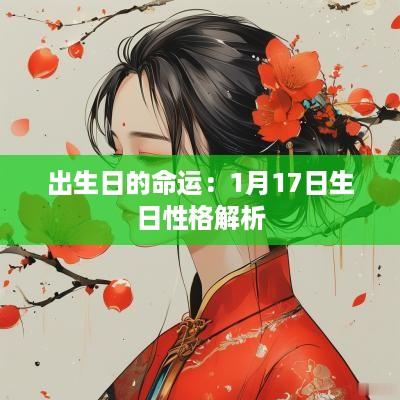 出生日的命运：1月17日生日性格解析