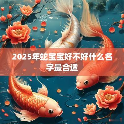 2025年蛇宝宝好不好什么名字最合适